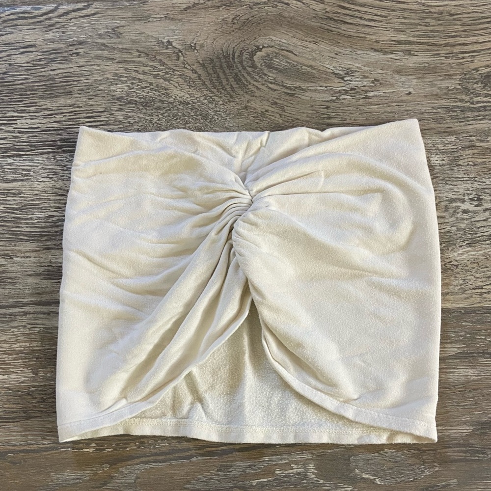 White twist tube top